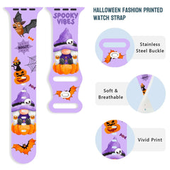 Halloween Silicone Apple Watch Bands - 5 Color Options 38mm - 49mm - 