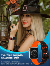 Load image into Gallery viewer, Halloween Two Tone Silicone - 6 Color options 38mm - 49mm Axios Bands
