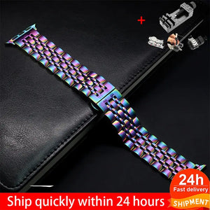 Immaculate Stainless Steel Strap for Apple Watch Band 38mm to 49mm - 18 Colors Axios Bands