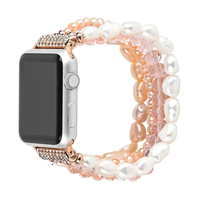 Ivory Pearl & Rhinestone Crystal Bracelet Strap for Apple Watch Band - 7 Colors Axios Bands