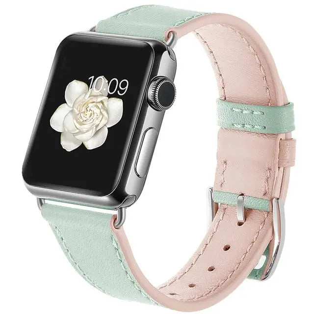 Leather Apple Watch Bands - 2 color options 38mm - 49mm Axios Bands