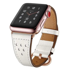 Leather Apple Watch Bands - 4 color options 38mm - 49mm Axios Bands