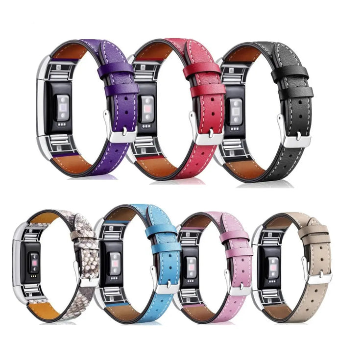 Leather Fitbit Charge 2 Bands - 7 color options Axios Bands