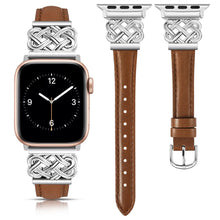 Load image into Gallery viewer, Leather &amp; Metal Apple Watch Bands - 38 - 45mm Axios Bands
