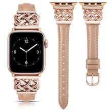 Load image into Gallery viewer, Leather &amp; Metal Apple Watch Bands - 38 - 45mm Axios Bands
