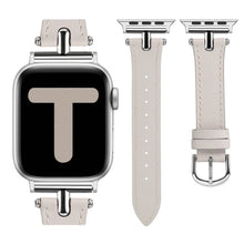 Load image into Gallery viewer, Leather &amp; Metal Apple Watch Bands - 38 - 45mm Axios Bands
