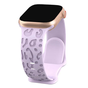 Leopard Engraved Silicone Apple Watch Bands - 15 color options 38mm - 49mm Axios Bands