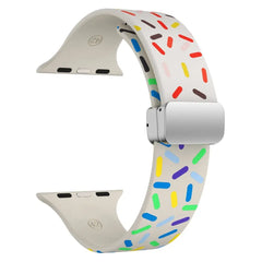 Magnetic Clasp Silicone Apple Watch Bands - 8 color options 38mm - 49mm - 