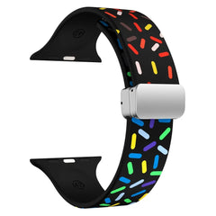 Magnetic Clasp Silicone Apple Watch Bands - 8 color options 38mm - 49mm - 