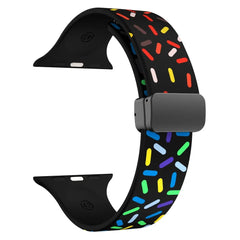 Magnetic Clasp Silicone Apple Watch Bands - 8 color options 38mm - 49mm - 