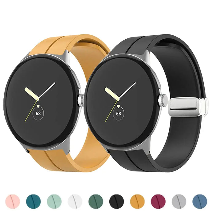 Magnetic Silicone Band for Google Pixel Watch 2 - 25 colors Axios Bands