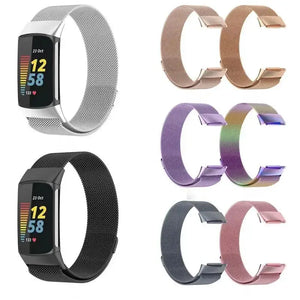 Magnetic Stainless Steel Bands For Fitbit Charge 5 & 6 - 9 Color Options Axios Bands