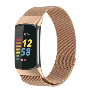 Magnetic Stainless Steel Bands For Fitbit Charge 5 & 6 - 9 Color Options Axios Bands