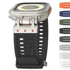 Minimalistic Soft Silicone Sport Strap for Apple Watch Band 42mm to 49mm - 8 Colors - 