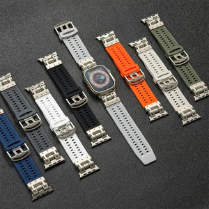 Minimalistic Soft Silicone Sport Strap for Apple Watch Band 42mm to 49mm - 8 Colors Axios Bands