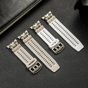 Minimalistic Soft Silicone Sport Strap for Apple Watch Band 42mm to 49mm - 8 Colors Axios Bands