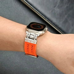 Minimalistic Soft Silicone Sport Strap for Apple Watch Band 42mm to 49mm - 8 Colors - 
