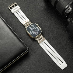 Minimalistic Soft Silicone Sport Strap for Apple Watch Band 42mm to 49mm - 8 Colors - 