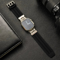 Minimalistic Soft Silicone Sport Strap for Apple Watch Band 42mm to 49mm - 8 Colors - 
