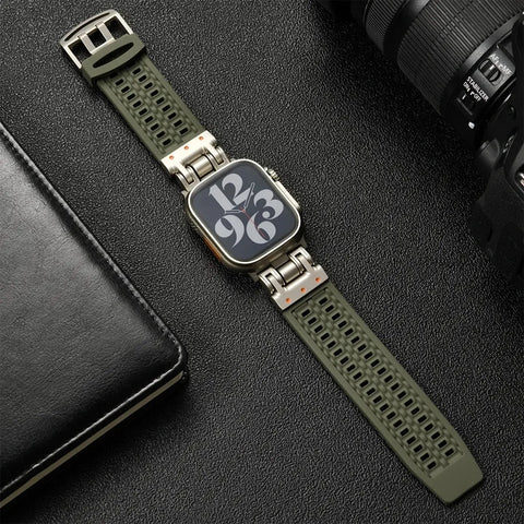 Minimalistic Soft Silicone Sport Strap for Apple Watch Band 42mm to 49mm - 8 Colors - 