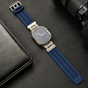 Minimalistic Soft Silicone Sport Strap for Apple Watch Band 42mm to 49mm - 8 Colors Axios Bands