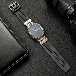 Minimalistic Soft Silicone Sport Strap for Apple Watch Band 42mm to 49mm - 8 Colors Axios Bands