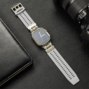 Minimalistic Soft Silicone Sport Strap for Apple Watch Band 42mm to 49mm - 8 Colors Axios Bands