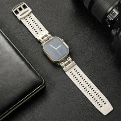 Minimalistic Soft Silicone Sport Strap for Apple Watch Band 42mm to 49mm - 8 Colors - 