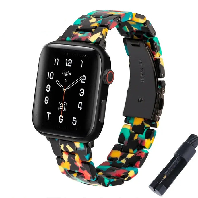 Multicolored Resin Watch Strap for Apple Watch Band - 19 colors Axios Bands