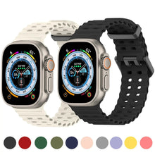 Load image into Gallery viewer, Ocean &amp; Sports Durable Silicone Strap For Apple Watch Band S10 42mm to 49mm - 9 Colors Axios Bands
