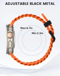 Ocean & Sports Durable Silicone Strap For Apple Watch Band S10 42mm to 49mm - 9 Colors Axios Bands