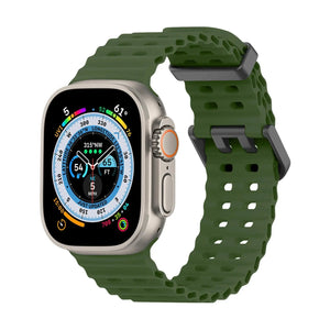 Ocean & Sports Durable Silicone Strap For Apple Watch Band S10 42mm to 49mm - 9 Colors Axios Bands