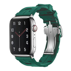 Original Soft Rubber Strap with Metal Buckle for Apple Watch Band Axios Bands