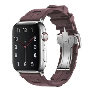 Original Soft Rubber Strap with Metal Buckle for Apple Watch Band Axios Bands