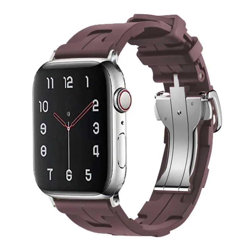 Original Soft Rubber Strap with Metal Buckle for Apple Watch Band Axios Bands