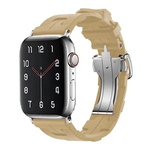 Original Soft Rubber Strap with Metal Buckle for Apple Watch Band Axios Bands