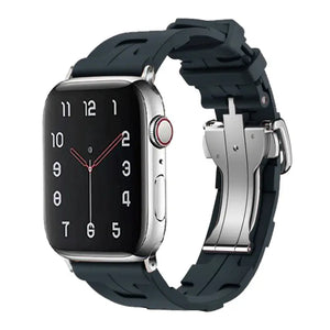 Original Soft Rubber Strap with Metal Buckle for Apple Watch Band Axios Bands