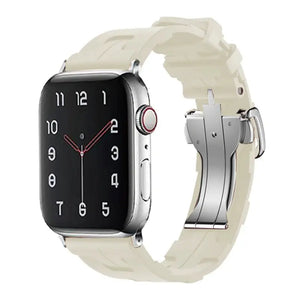 Original Soft Rubber Strap with Metal Buckle for Apple Watch Band Axios Bands