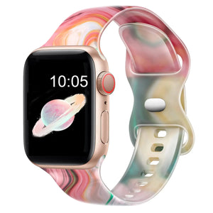 Printed Silicone Apple Watch Band - 7 Color Options 38mm - 49mm Axios Bands