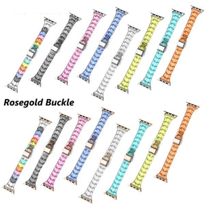 Resin Apple Watch Bands - 16 color options 38mm - 49mm Axios Bands