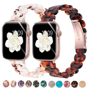 Resin Apple Watch Bands - 9 color options 38mm - 49mm Axios Bands