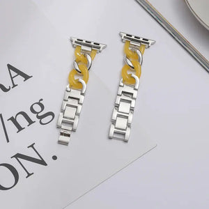 Resin Stainless Steel Premium Lightweight Wristband for Apple Watch Band Axios Bands