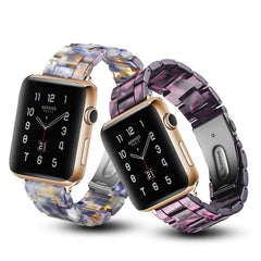 Resin & Metal Apple Watch Bands - 10 color options 38mm - 49mm - 