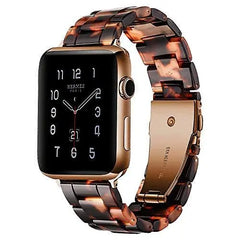 Resin & Metal Apple Watch Bands - 10 color options 38mm - 49mm - 