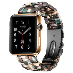 Resin & Metal Apple Watch Bands - 10 color options 38mm - 49mm - 