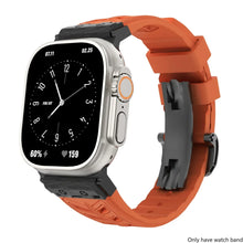 Load image into Gallery viewer, Fluoro rubber Folding Buckle Strap for Apple Watch Watch Band - 14 Colors
