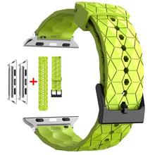 Load image into Gallery viewer, Silicone Pattern Strap Apple Watch Band - 20 Color Options 38mm - 49mm
