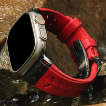 Load image into Gallery viewer, Fluoro rubber Folding Buckle Strap for Apple Watch Watch Band - 14 Colors
