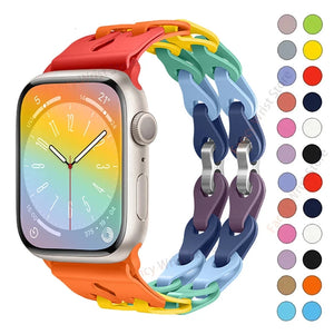 Silicone Apple Watch Band - 34 color Options 38mm - 49mm