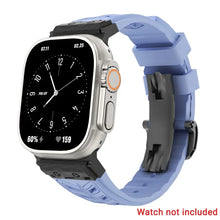 Load image into Gallery viewer, Fluoro rubber Folding Buckle Strap for Apple Watch Watch Band - 14 Colors
